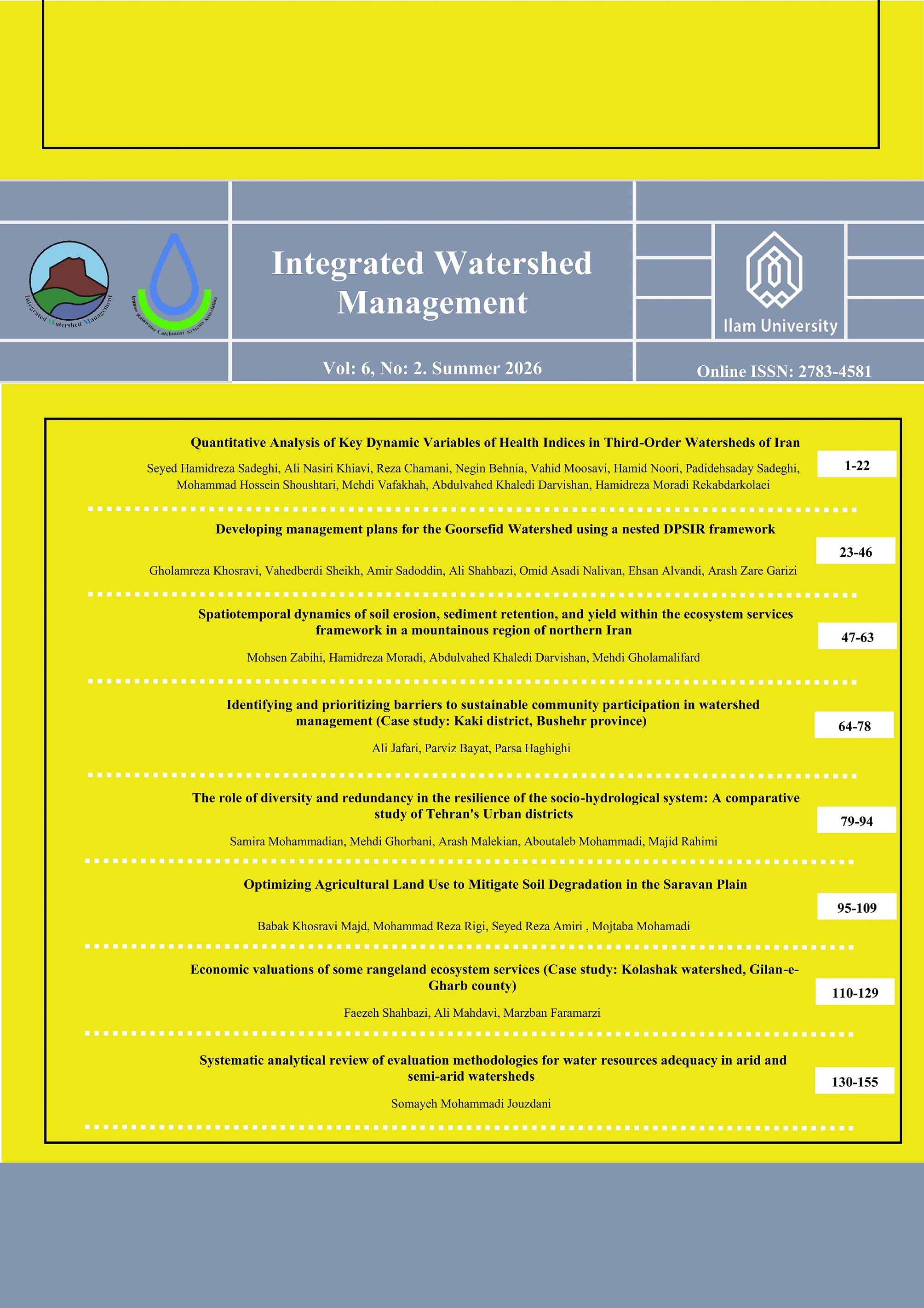 Integrated Watershed Management